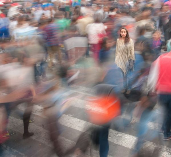 people walking on street during daytime city crowd smartphones wireless signals device tracking