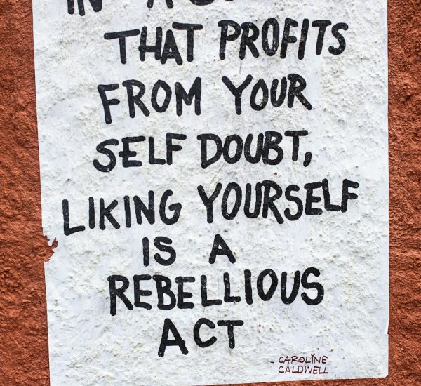 poster with quote about self liking as rebellion motivational poster tired salesperson phone calls sales rejection