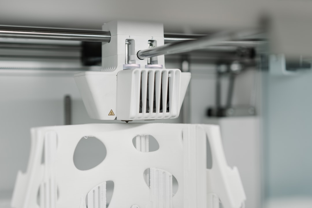 white and black electronic device metal 3d printing laser sintering complex parts