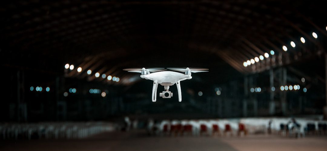 white drone in a building indoor drone lidar map robot localization sensor fusion