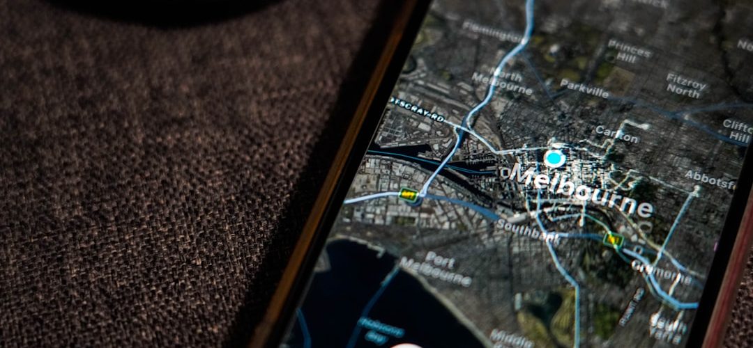a black rectangular object with wires and a black rectangular object with white text local business location tag instagram map 1