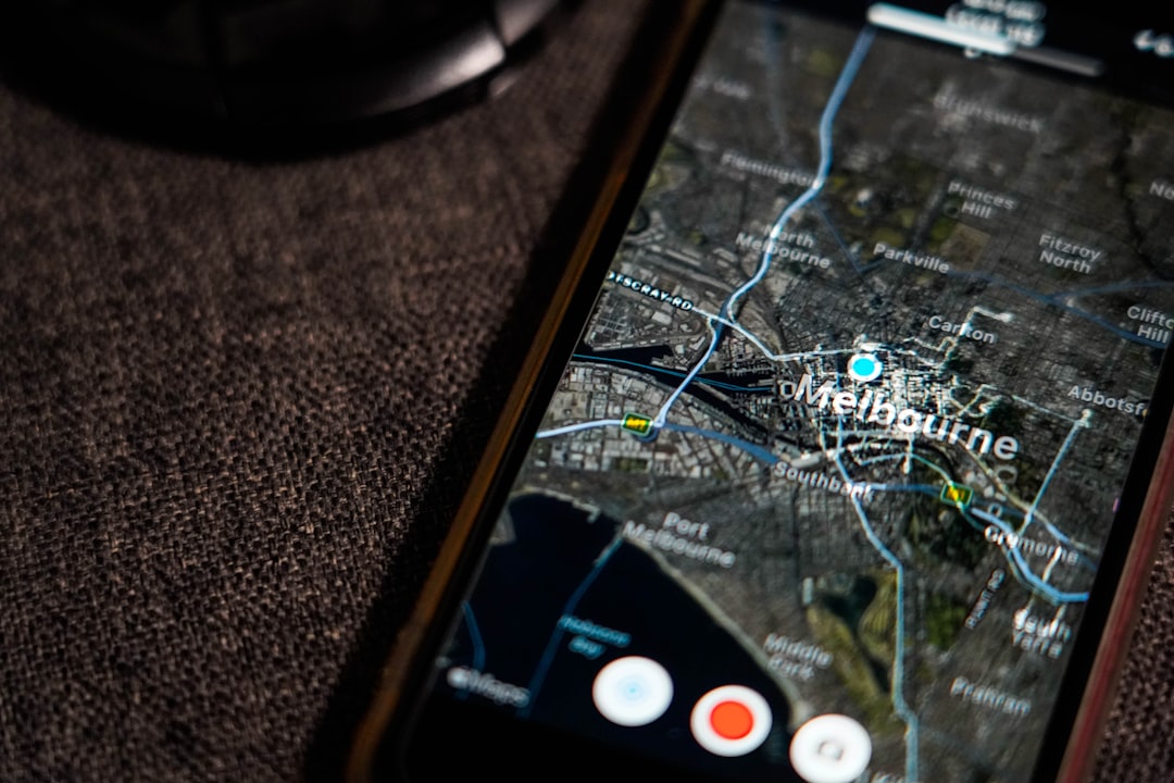 a black rectangular object with wires and a black rectangular object with white text local business location tag instagram map 1