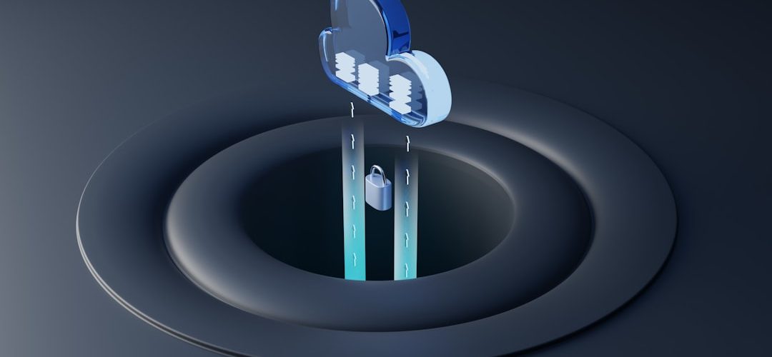 a close up of a device cloud security remote workers network protection