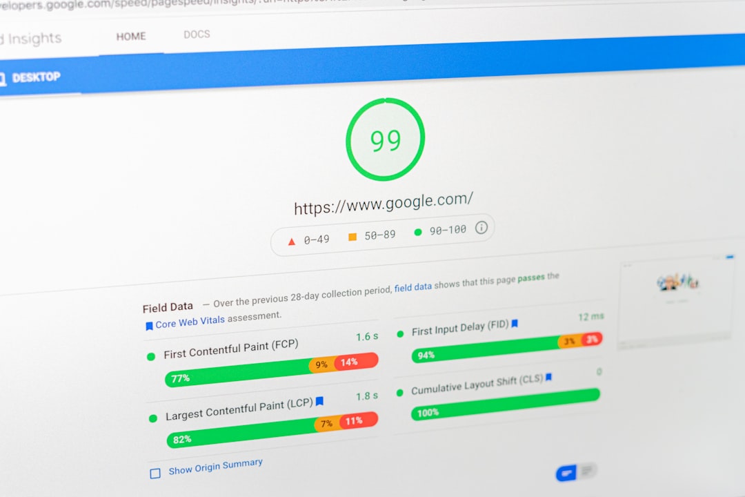 a computer screen with the number 99 on it content update search rankings growth chart