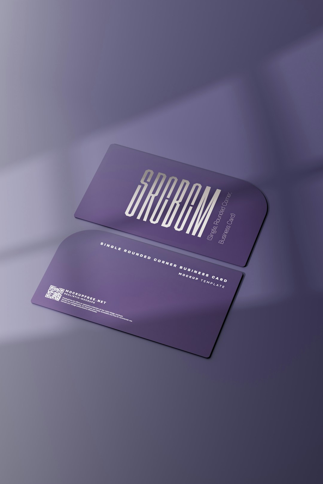 a purple business card with the word problem on it premium business card creative design elegant paper
