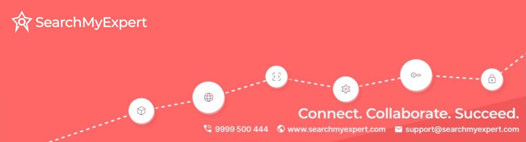 a red background with a line of white circles audience targeting customer intent digital advertising 1