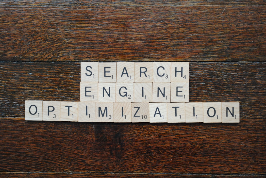 a white and black sign image search seo strategy file names