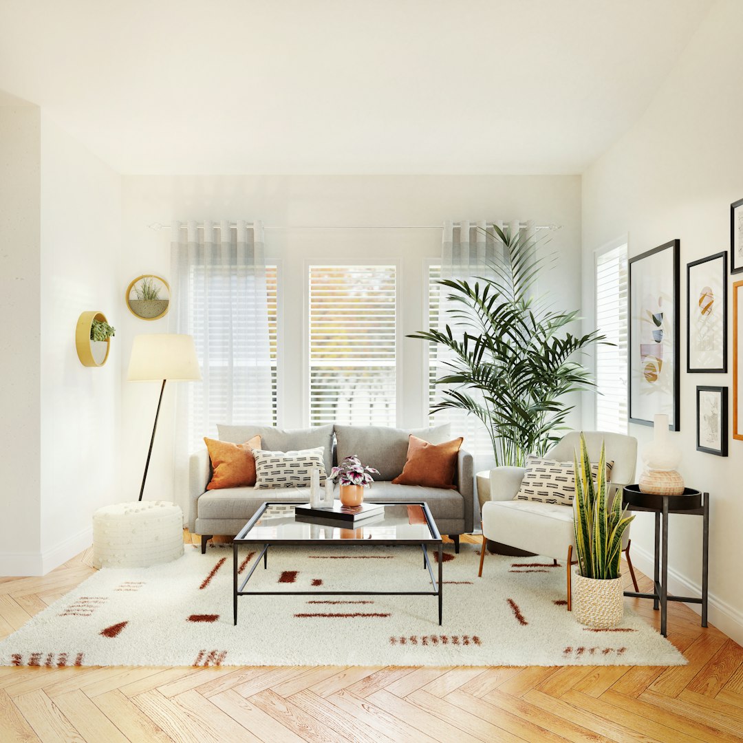 black and white living room set interior floor visualization living room design wood flooring