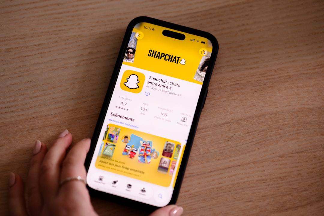 iphone displaying the snapchat app store page live chat widget online store customer