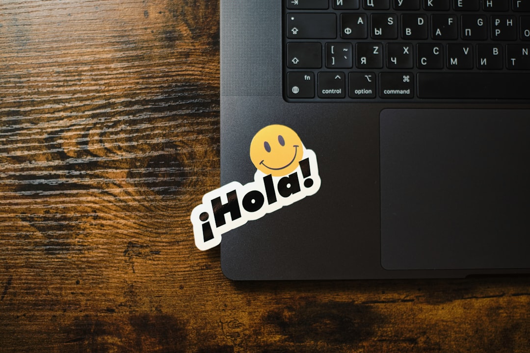 laptop with a smiley face and hola sticker happy customers product reviews social proof