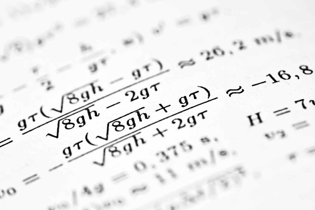 mathematical formulas are shown on the paper student solving maths practice questions geometric progression