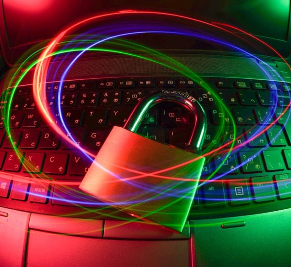 Ad Platforms: Google Ads vs Meta Ads and Other Digital Advertising Platforms for Small Businesses 9 padlock on laptop with light trails zero trust threat detection secure access
