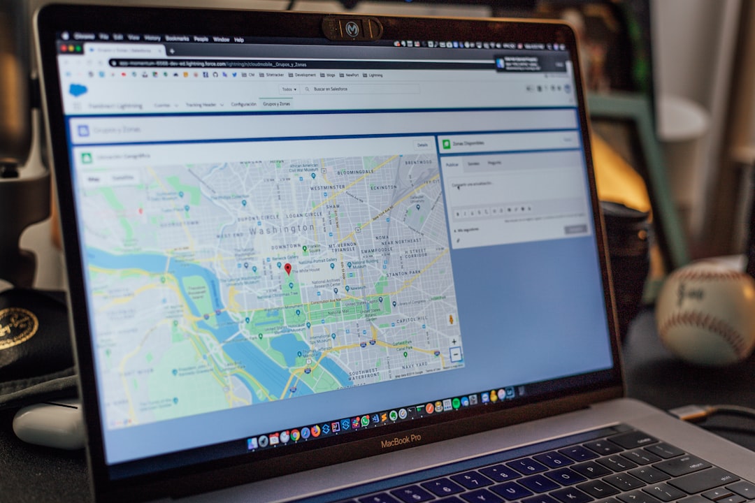 turned on macbook pro local business location tag instagram map