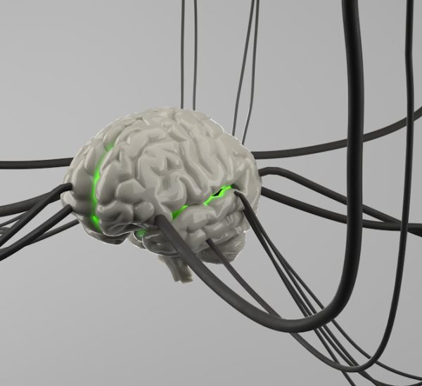 What Are Match Action Abstraction Networks? AI Concept Explained 10 a computer generated image of a brain surrounded by wires robot brain pattern matching simple diagram
