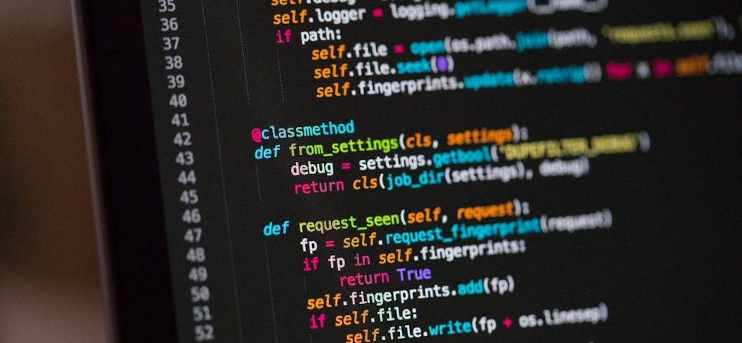 a computer screen with a bunch of code on it software developers automation workflow code pipeline