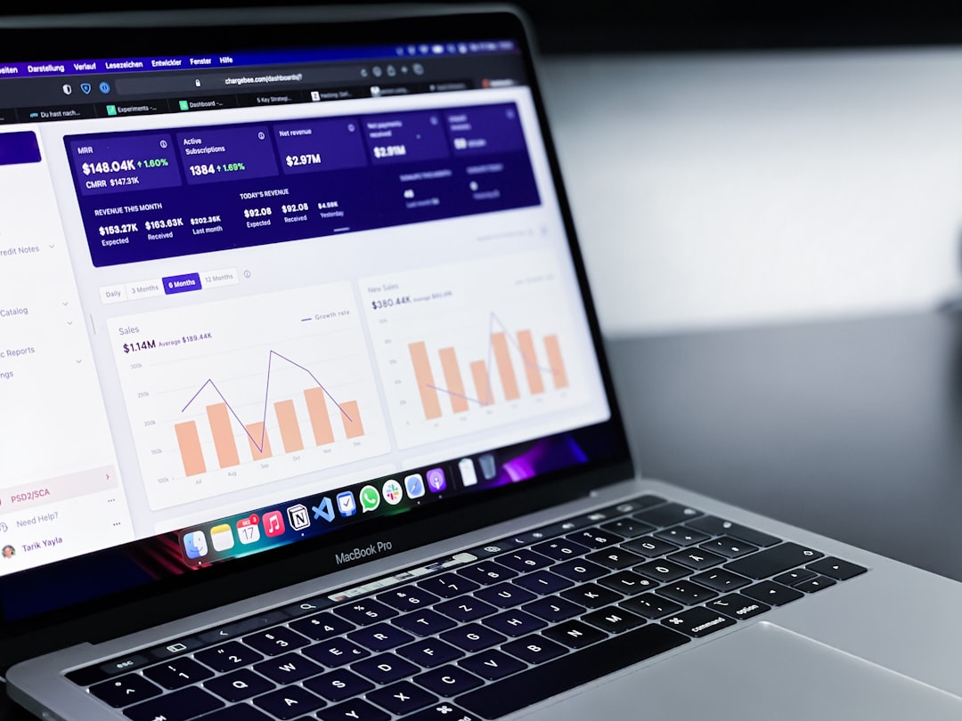 black and silver laptop computer law office software dashboard attorneys