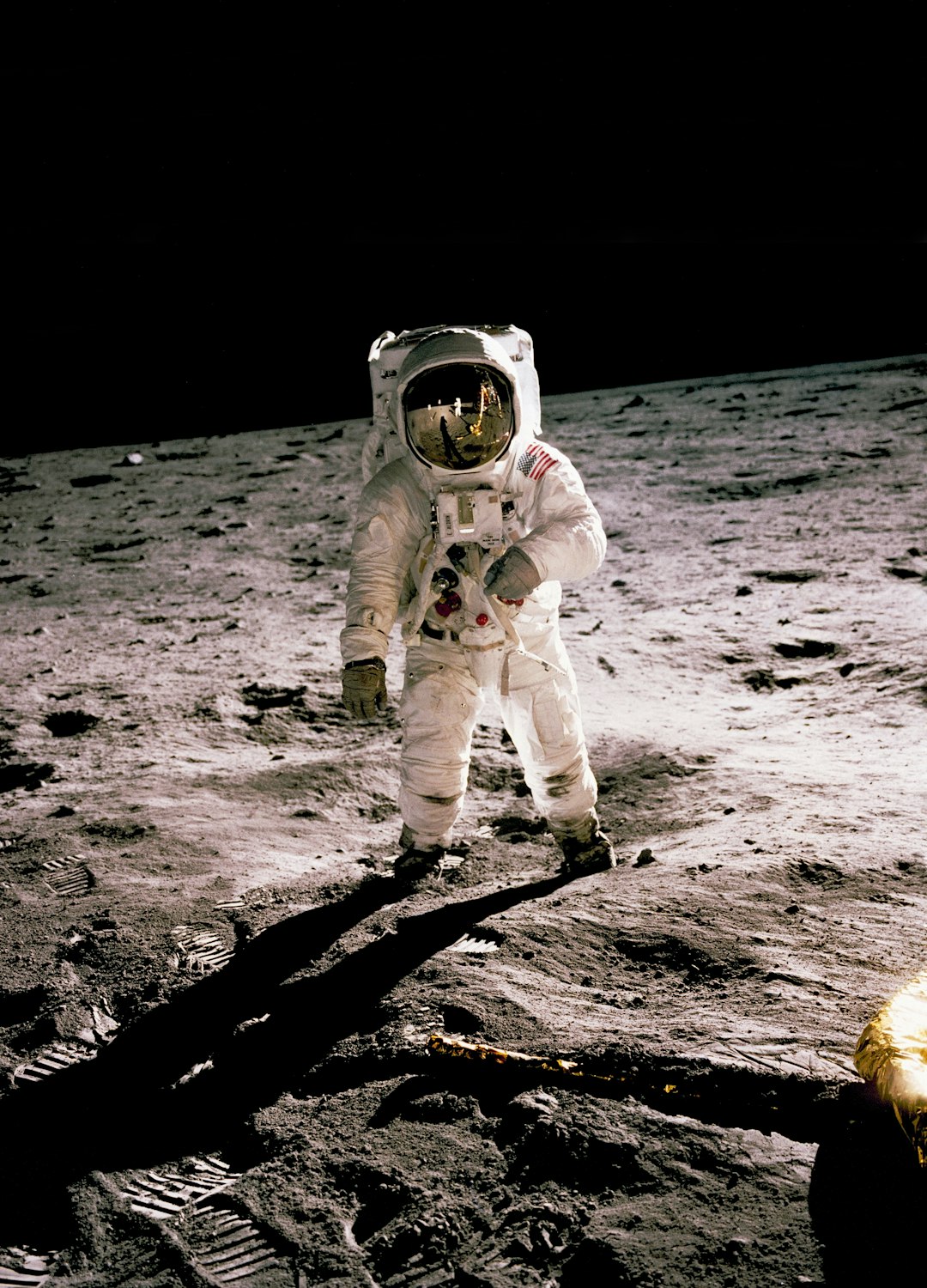 buzz aldrin walking on the moon moon landing bold vision historic achievement