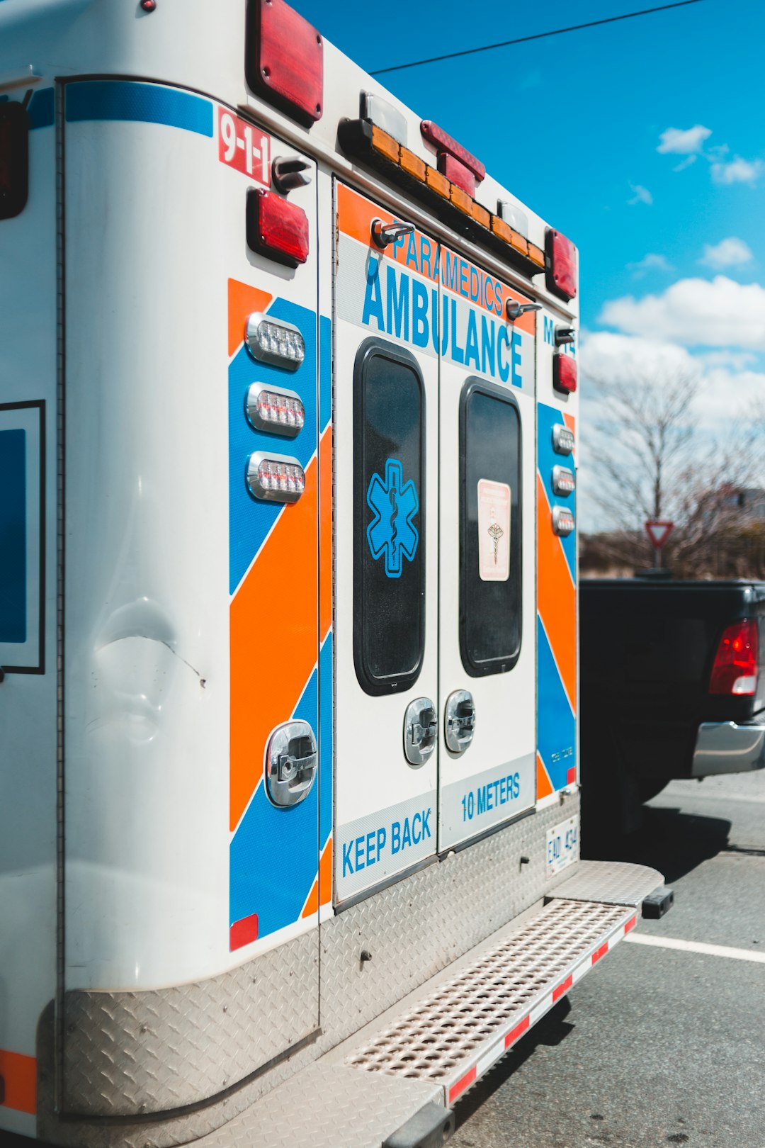 white red and blue van staff scheduling compliance records emergency vehicles