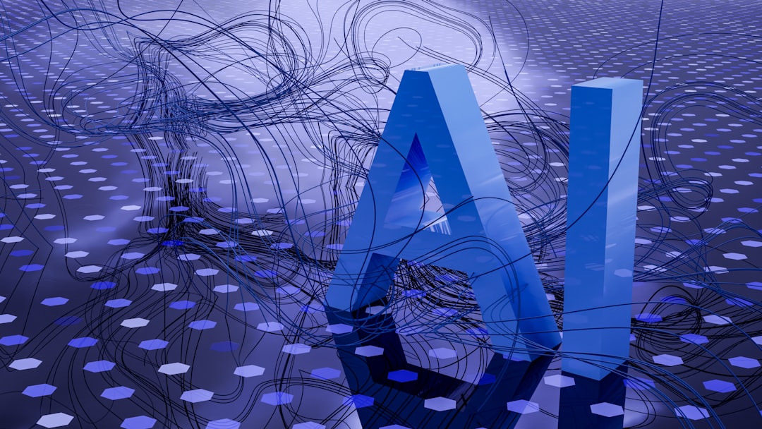 3d rendered ai text on dark digital background multiple ai agents task planning digital workflow