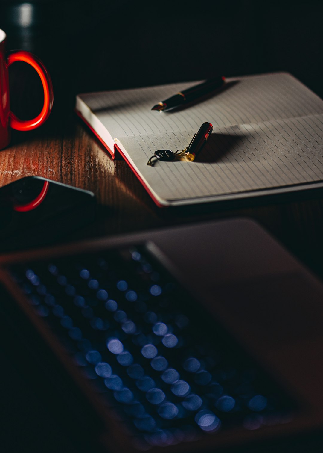 black and red computer keyboard ai writing tools editing workflow concise writing