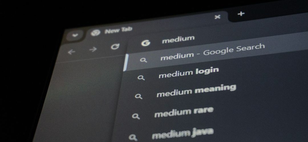 browser search bar with medium suggestions digital footprint search bar public records