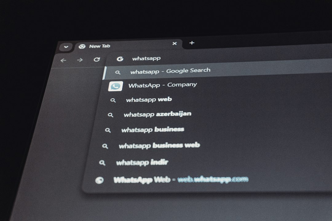 google search results for whatsapp clicked link hidden item browser interface